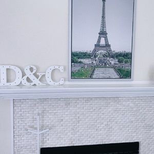 Decorative Wooden Alphabet Letter LED Light Set with Battery